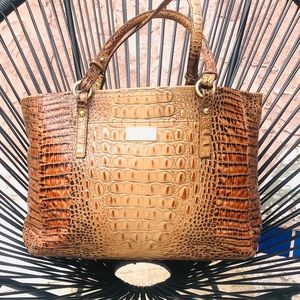 Brahmin Melbourne Crocodile-Embossed Tote